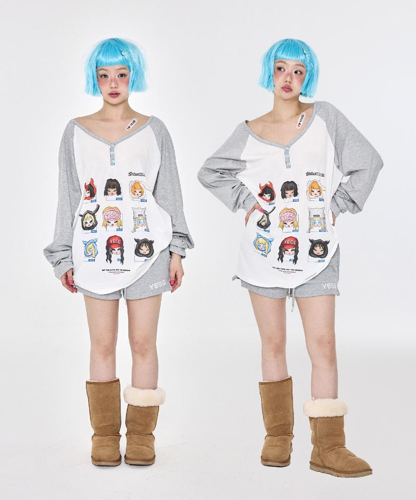 Yegeu Wing Shorts Gray