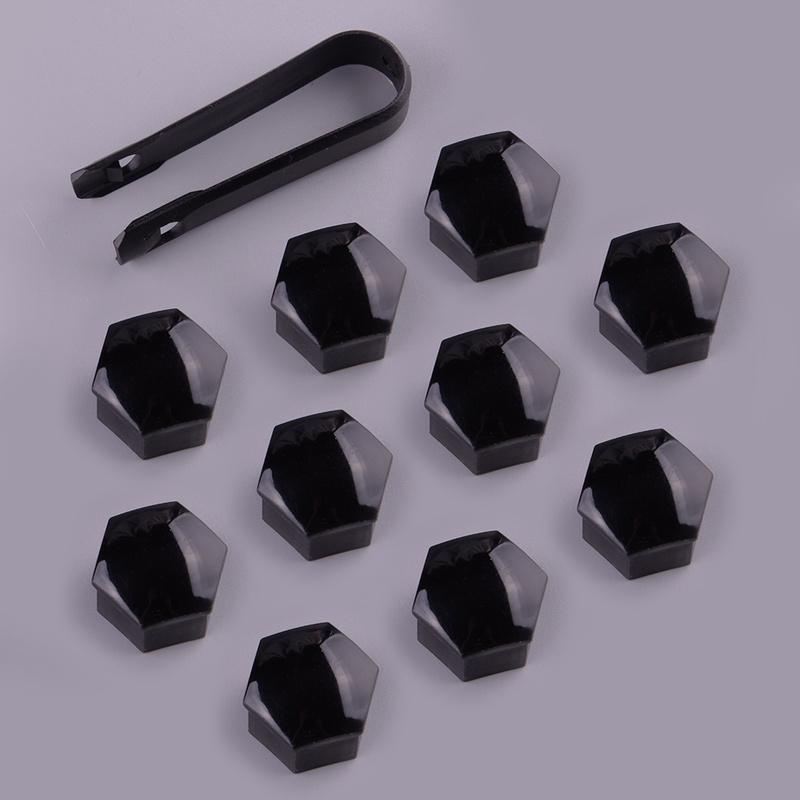 

20pcs 22mm Glossy Black Car Hub Screw Dust Cover Wheel Nut Lug Bolt Cover Cap Protector ABS Fit for Land Rover Vauxhall Buick