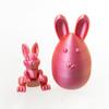 3D Printed Easter Rabbit Egg Set With Movable Joints Cute Easter Colourful Egg Home Decorations Kids Gifts Home Party Decor