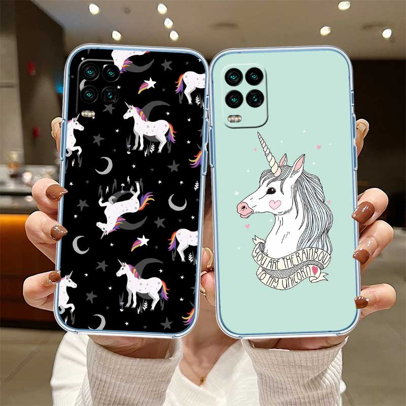 RE17 Cartoon Unicorn Transparent Phone Case for Motorola Moto Edge 20 30 40 50 S30 Fusion Ultra Pro Neo Lite + G200 G23
