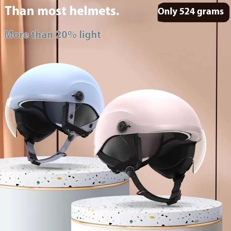 2024 Neuer Elektrofahrradhelm Sommer Motorrad Sonnenschutz Fahrhelm Herren Damen Universal Leichter Sicherheitshelm