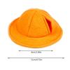 Felt Small Animals Bucket Cap With Ear Holes Pet Clothing Accessories Hamster Fisherman Hat Breathable Lightweight