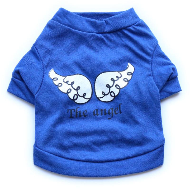 Angel Pattern Pet Dog T-shirt Summer Puppy Clothes for Small Dogs Chihuahua Pug Shirts Cat Dog Vest Cool Thin Pets Dogs Clothing