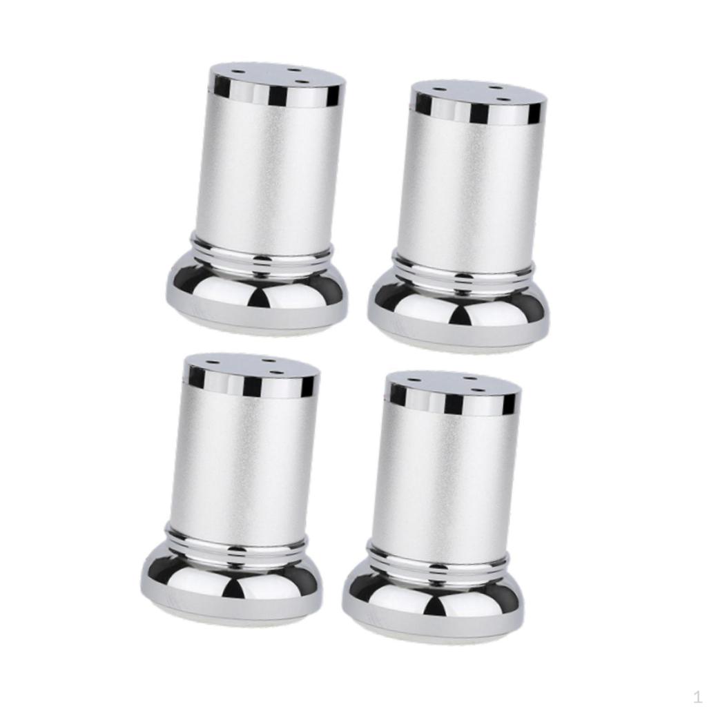 4 Stück Verstellbare Möbelbeine aus Aluminiumlegierung Sofafüße Robuste Couch für Kaffeetische Betten