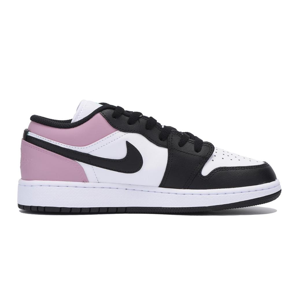Jordan Air Jordan 1 Singing At Dusk Rouge Abrasion Resistant Low top Vintage Basketball Shoes Men's White Pink 553558-131(Team85-)