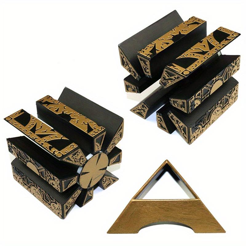 Hot Sale 1:1 Hellraiser Puzzle Box Moveable Lament Horror Terror Figures Film Serie Cube Fully Pinhead Prop Figurine Toy