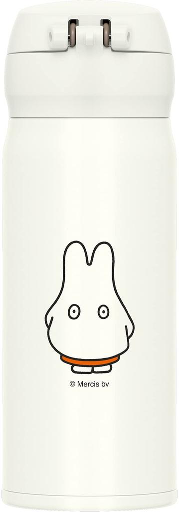 Termoska na vodu vakuově izolovaný mobilní hrnek 400ml Miffy Bílá Oranžová JNL-404B WH-OR