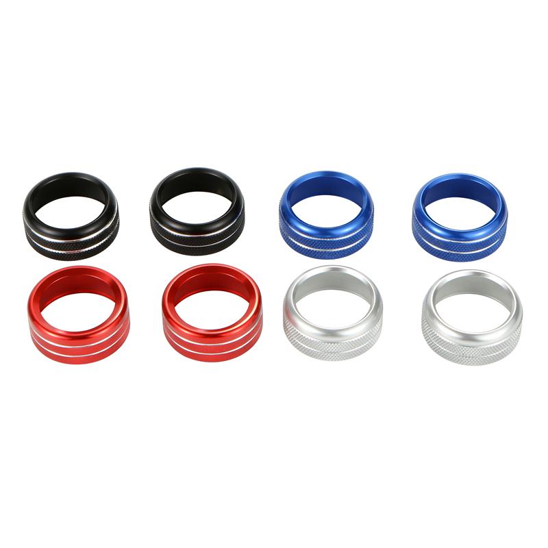 1 Set for BMW 1 2 3 4 Series F30 F34 F46 X1 F47 GT Car Air Conditioning Switch Knob Decor Ring Audio Volume Button Trim Cover