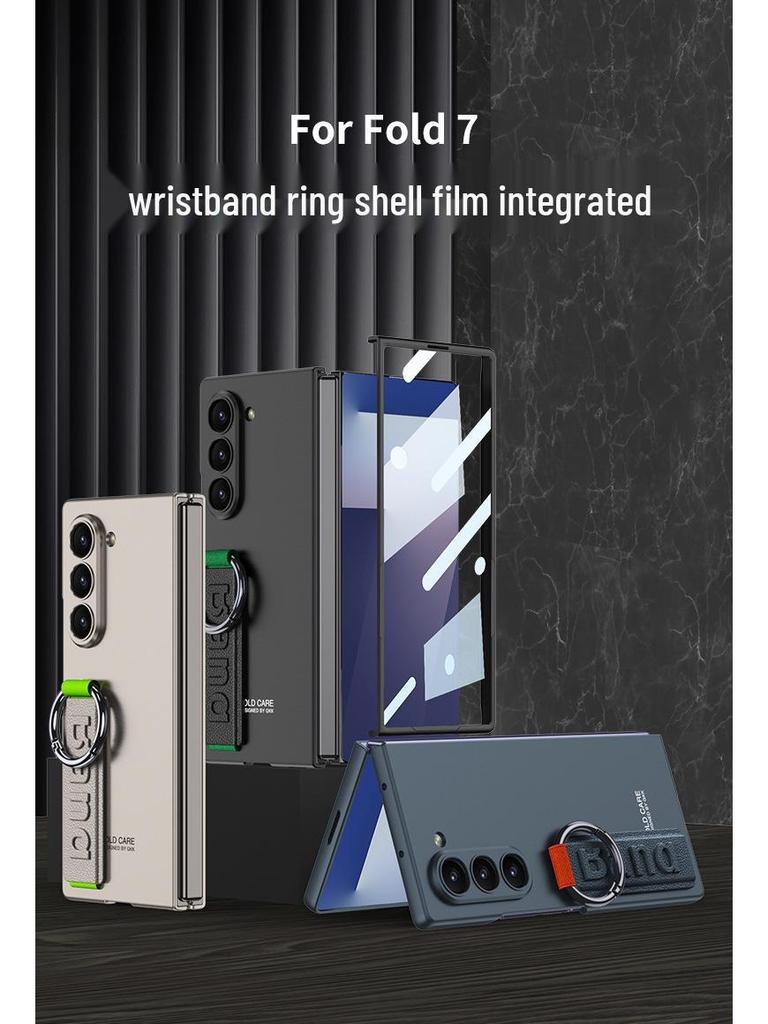 Samsung Z Fold7 Silicone Case with Elastic Wristband - Premium Foldable Phone Cover