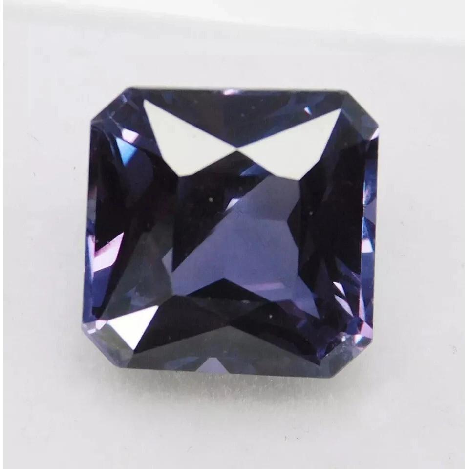 Natural Color Change Alexandrite 8+ Ct Square Cut Certified Beautiful Gemstone