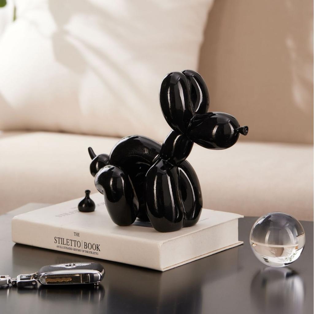 Latest Poop Balloon Dog Ornaments Living Room Wine Cabinet Home Use Decoration Tabletop Entrance Window Opening Resin Crafts