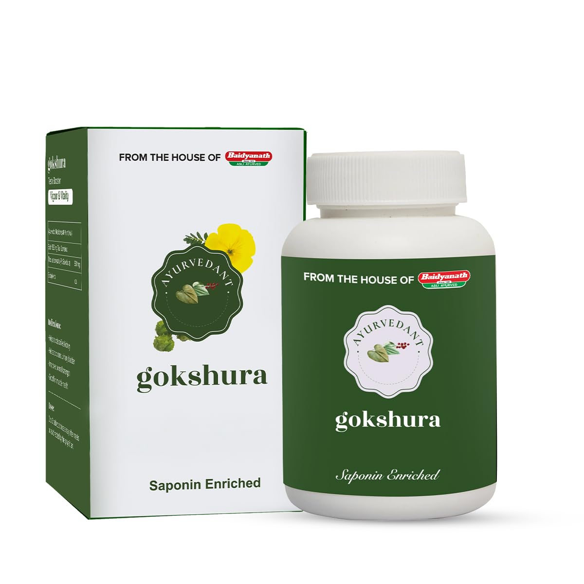 

Baidyanath Gokshura Tribulus Terrestris Caplets For Energy, Stamina, Strength And Vitality Support – 60 Caplets Herbal Supplement