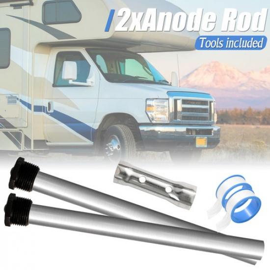 

5Pack Water Heater Anode Rod WIth Dual Hex Wrench Removal Tool Sealing Tape RV