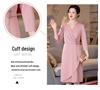 Pink A-Line Seven-Sleeve Mother-in-law Spring Wedding Dress 2024 - Slimming & Tummy Concealing