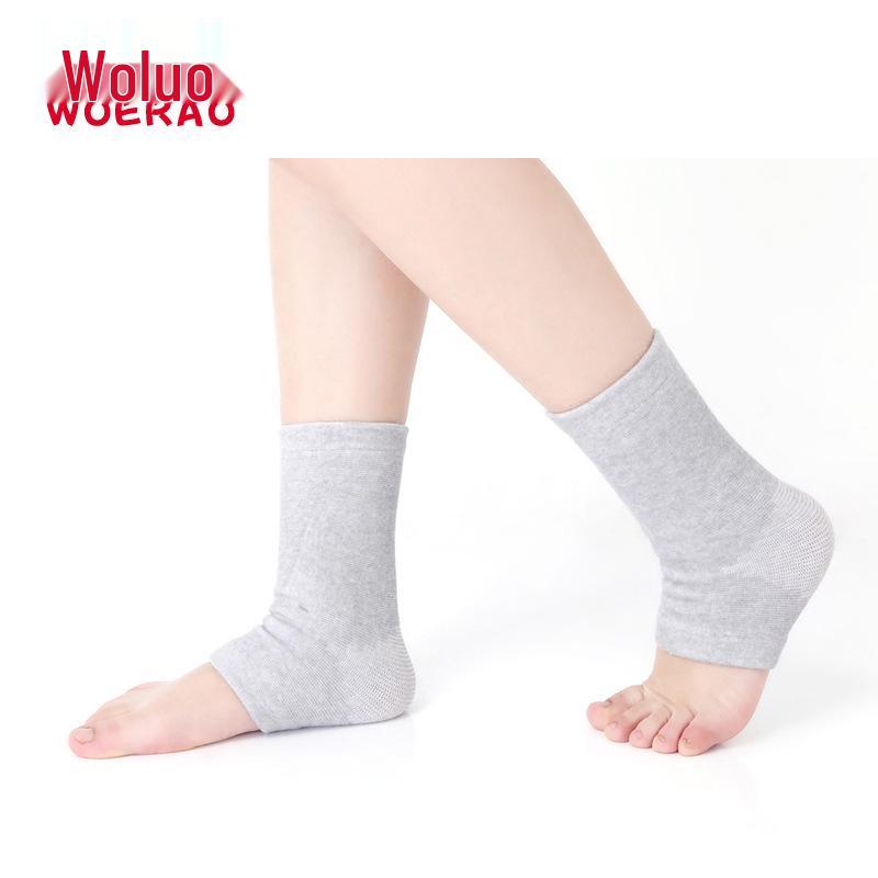 Bamboo Charcoal Knitted Ankle Support with Four-Way Stretch, Anti-Slip, Anti-Sprain, Lightweight, and Warmth.