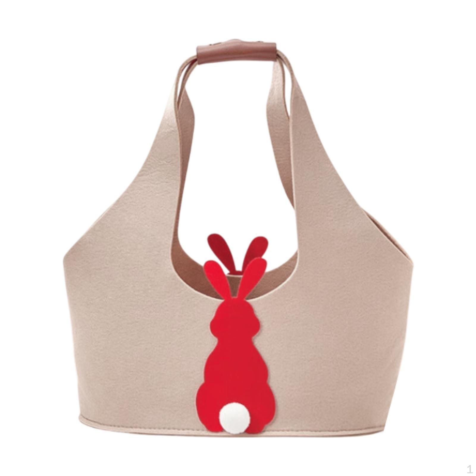 Пасхальная сумка-кролик с ручкой, Сумка-тоут, Милый подарок для хранения конфет, Декорации хаки