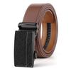 PULO Men's Automatic Buckle Belt Business Belt Comfortable Automatic Buckle Casual Belt