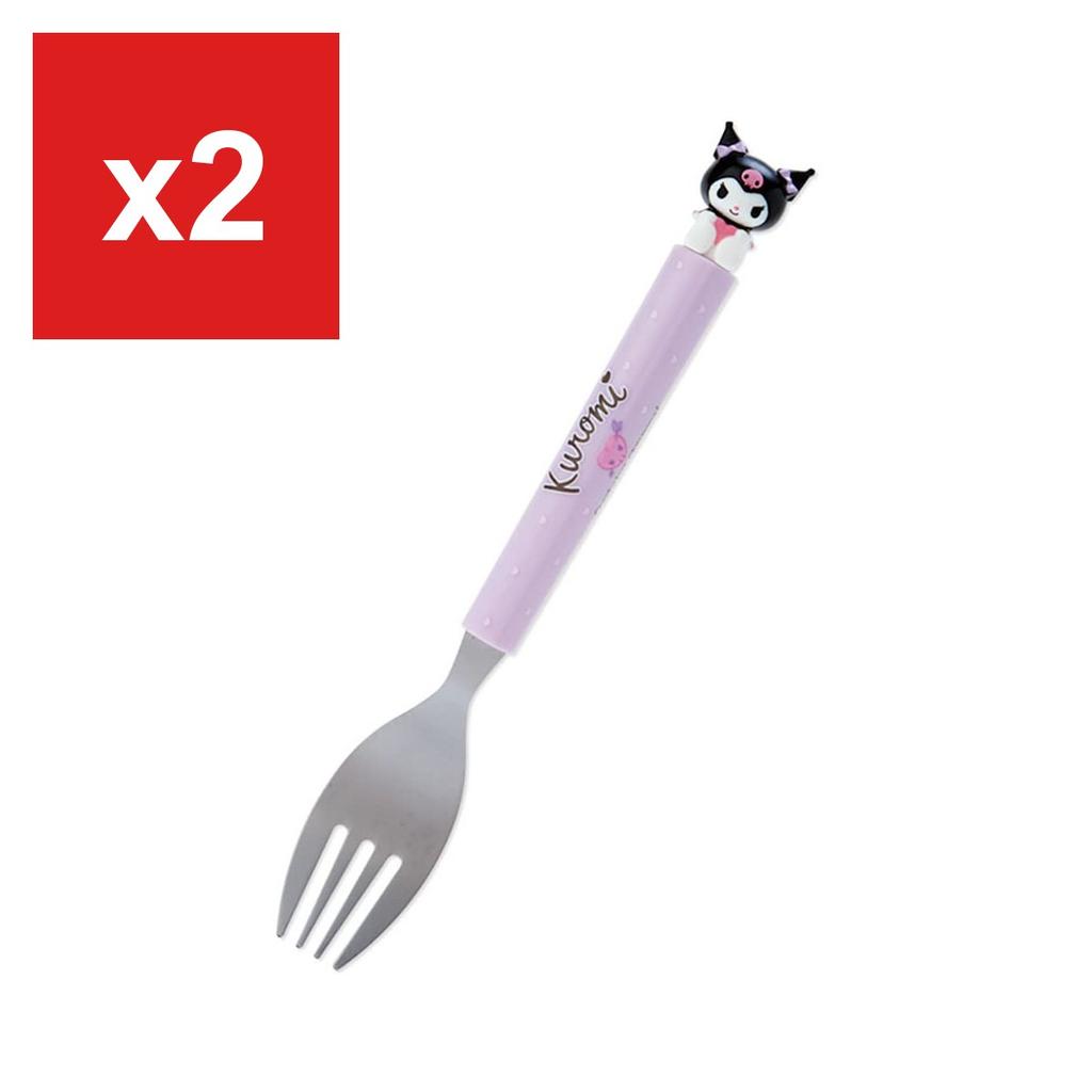 Sanrio Kuromi Fork with Mascot