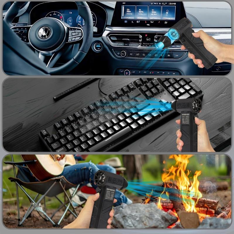 Versatility Cordless Air Dusters Turbos Motor Jet Fan for Comprehensive Cleaning In Car Computers and Outdoor Equipment