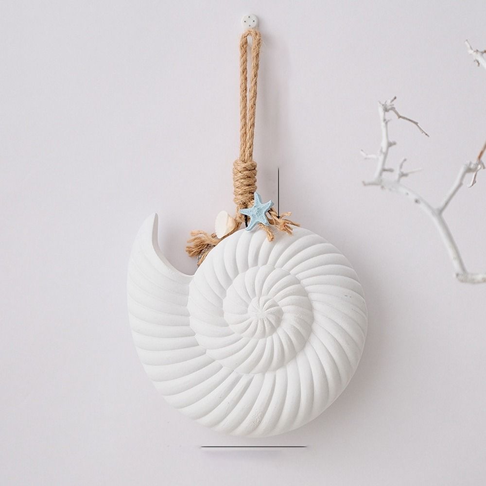 

Conch Sea Wood Sculptures Mediterranean Style Ocean Style Wall Hangings Living Room