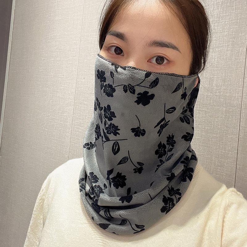 Unisex Ear-hook Face Mask: Warm, Windproof, Full-Face Protection, Integrated Neck Warmer for Driving & Cycling - Versatile Internet Celebrity Snood