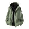 Men Women 3-in-1 Detachable Waterproof Windproof Hiking Jacket With 90% Duck Down Liner Camping Trekking Outdoor Adventure