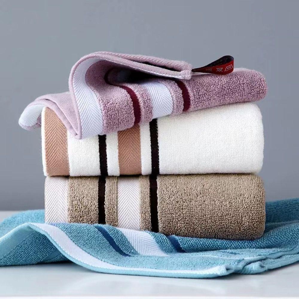 Luxury Large Stripe Bath Towel 70x140cm Couple Shower Towel Beach Towel Sports Towel  Couple
