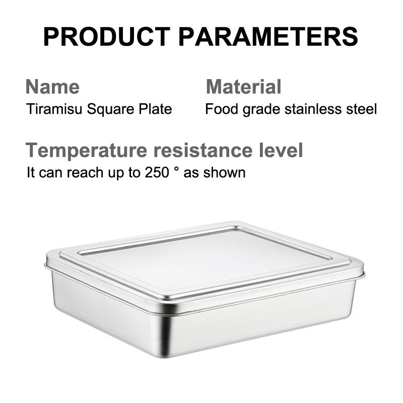 Tiramisu Muffin Pan Stainless Steel Cheesecake Pan Baking Mould Rectangle Cake Pan For Birthday Cake Cake Bread Chiffon Tiramisu