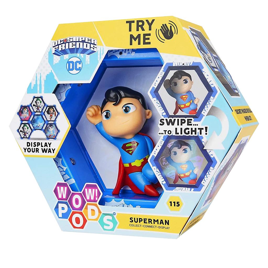 Superman Super Friends Light Up Pod Collectable Figurine