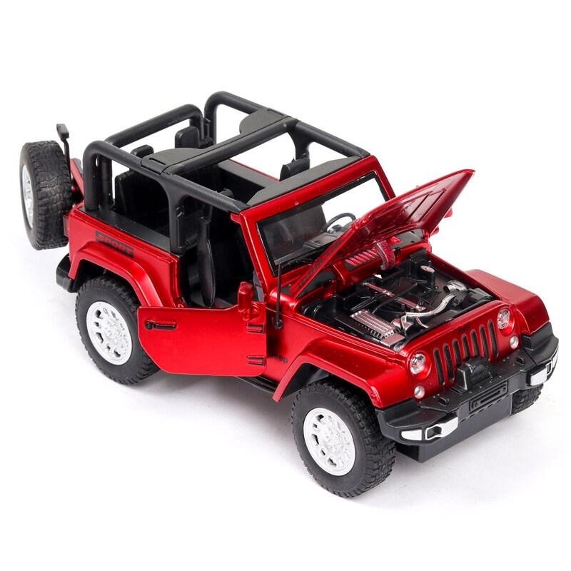 1/32 Scale Jeep Wrangler 1941 Alloy Car Model with Light and Sound Effect Diecast Car Toys for Boys Gift Car Model  Toys Model Collection