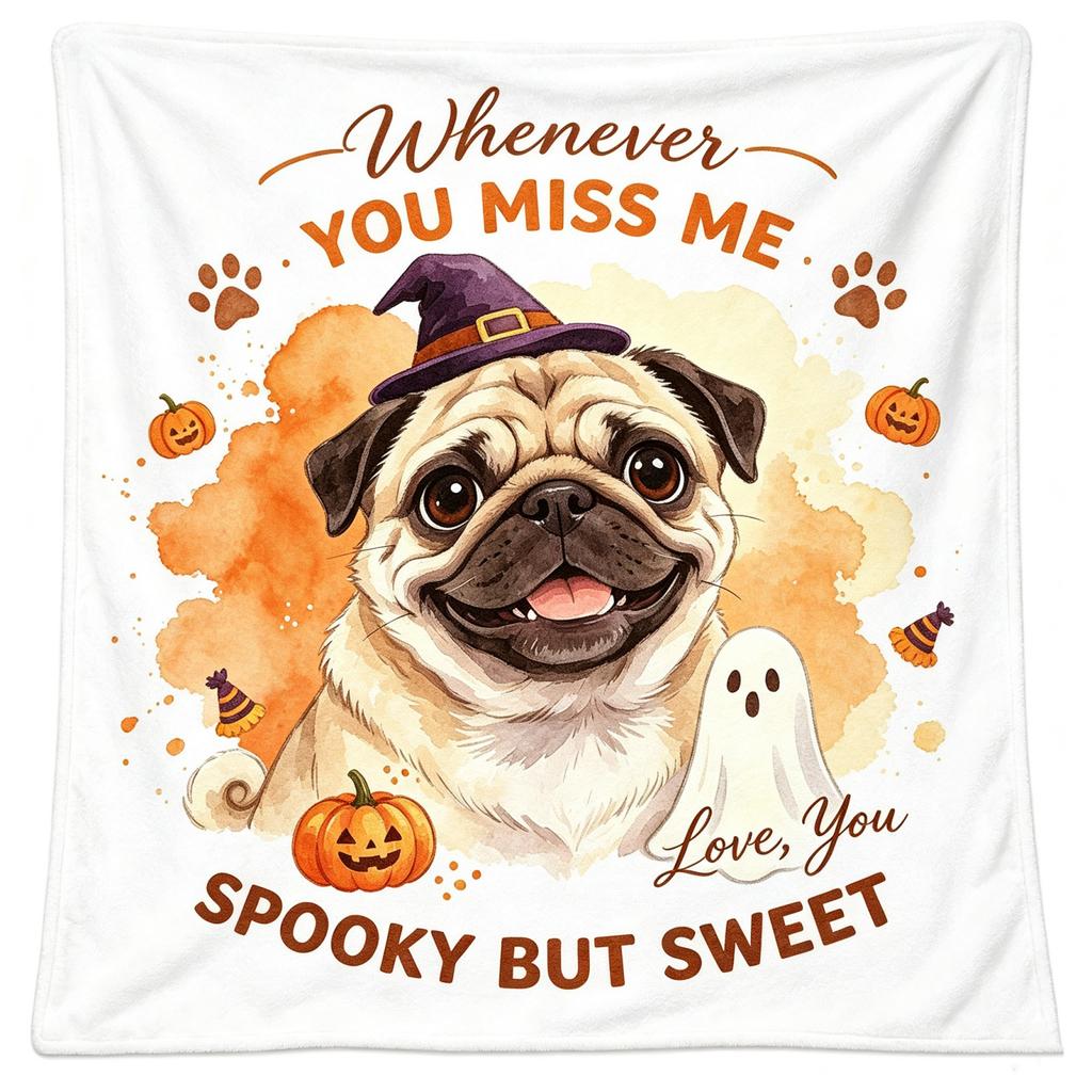 Halloween Niedliches Tier Flanell Überwurfdecke für Couch Sofa, Gemütliche Weiche Wohnzimmer Dekoration