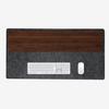 Amesoba [Compatible with Desk Shelves] Smooth Wool Desk Mat, Reduced Irritation, 4mm Thick (Dark Gray, 55cm X 110cm)