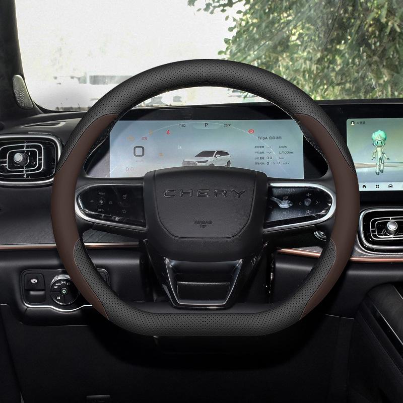 Kompatible Lenkradabdeckung für Chery Tiggo 8L, Tiggo 9, Tiggo 5x, Arrizo 8 und Fengyun T9 - Ultradünnes Design.