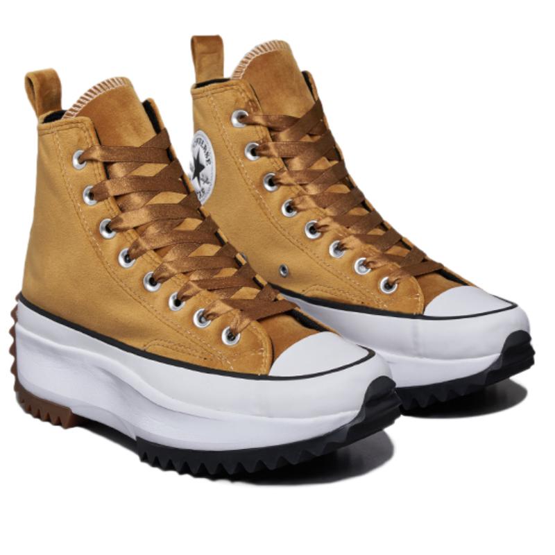 Converse Run Star Hike Trendy Casual Versatile High Top Canvas Shoes Unisex Turmeric