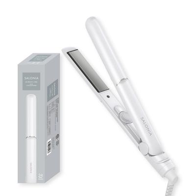 Glossy Care Straightening Iron Hair Straightener 24mm White [Used]