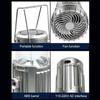 Solar Camping Lantern With Fan Portable Stretchable Electric Fan Emergency Light Outdoor Lighting Rechargeable LED Tent Light