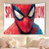 Vintage Sketch S-Spider Hero Tapestry Graffiti Letter Wall Hanging Boys Bedroom Decor