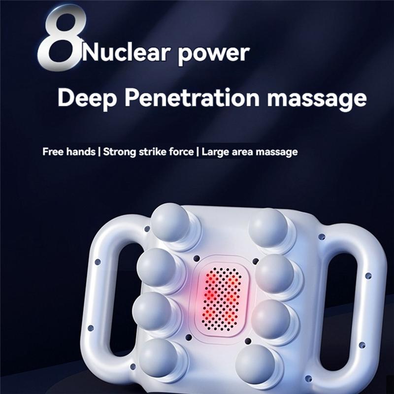 

A72U Back Massager For Pain Relief Deep Tissue With LED Screen With 6 Modes And 9 Speed Levels Massager For Legs Shoulders A сірий