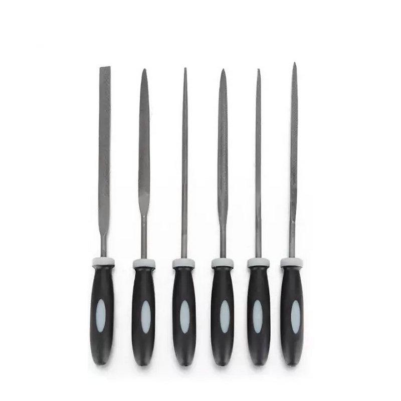 3*140mm Household Flat & Triangular Hand Files with Plastic Handles