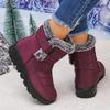 Fashion 2025 New Winter Women Thick Bottom Short Boots Lined Long Boots Cotton Ankle Boots Warm Comfortable Flat Daily Shoes for Women