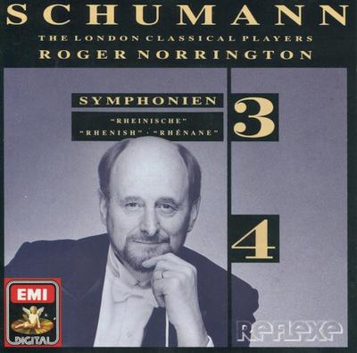 CD SCHUMANN, NORRINGTON; LCP - Symphonies 3 & 4  CDC7540252 EMI Digital 1990 Europe Classical Used