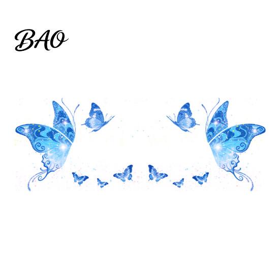 Butterfly Face Stickers Glitter Stickers, Waterproof Temporary Tattoos for Festival Party Stage Water Transfer Decals Makeup, Easy Application