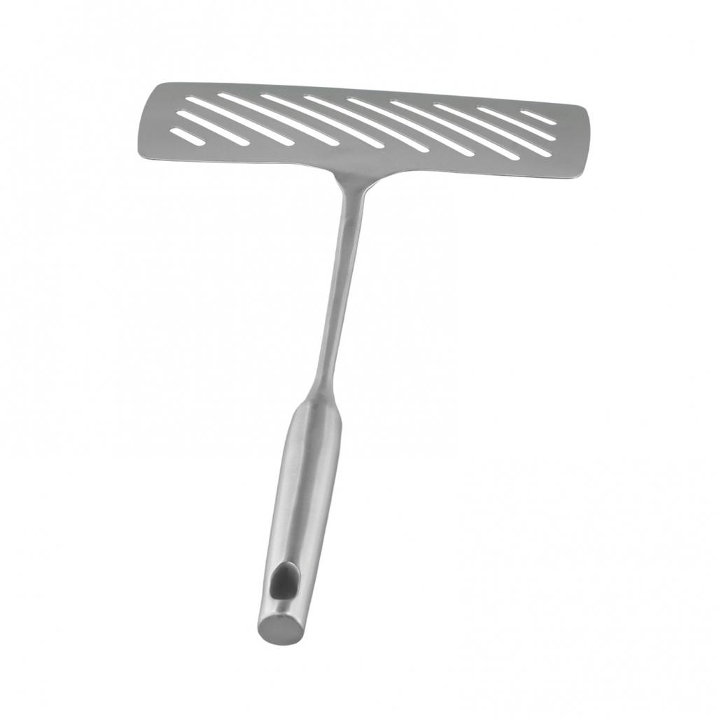 Sturdy Stainless Steel Fish Spatula with Wide Slotted Design for Frying
