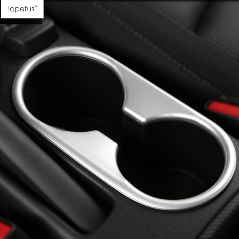 Lapetus Accessories Fit For Mazda 2 Demio 2015 -  ABS Front Central Seat Water Cup Holder Molding Cover Kit Trim Interior