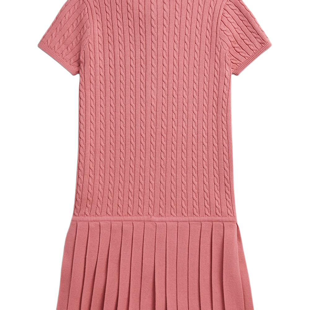 Polo Ralph Lauren Mini Cable Knit Short Sleeve Dress Kids Dresses CWPODRSG3D21151-650