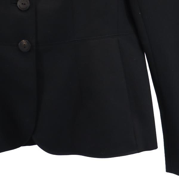 LANVIN Made in Japan wool tailored jacket 36 black Women Used