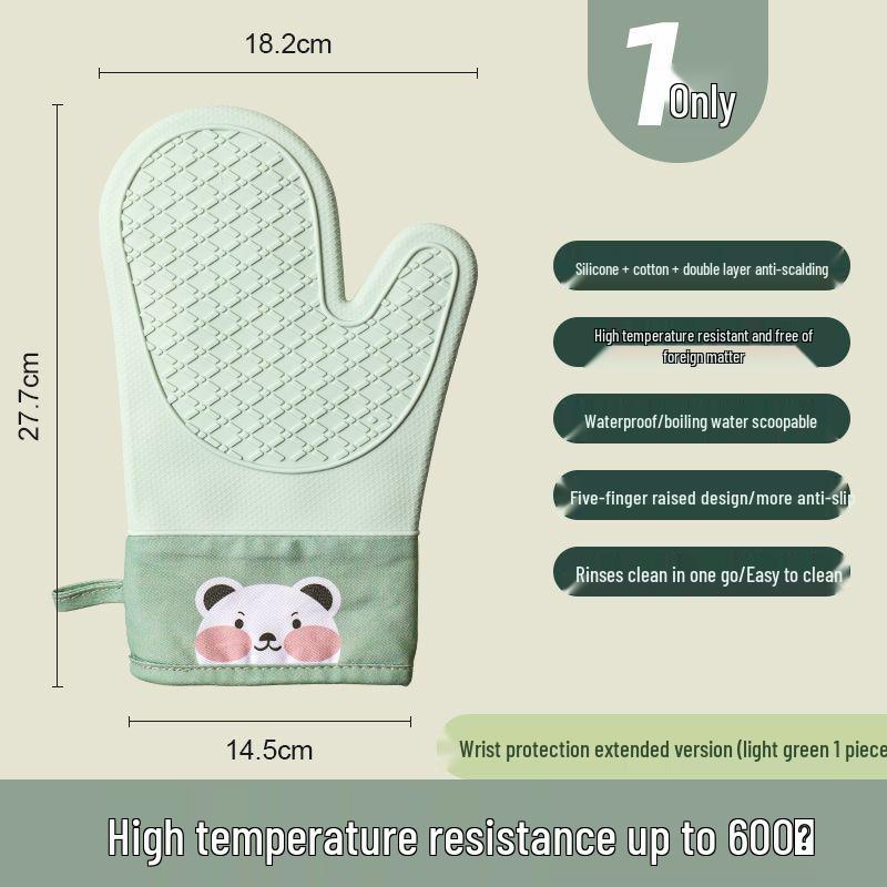 Hitzebeständige Anti-Rutsch Silikon Ofenhandschuhe