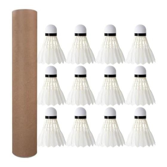 12pcs Professional Badminton Shuttlecock Black Goose Feather Badminton Shuttlecock Training Sports Badminton Ball