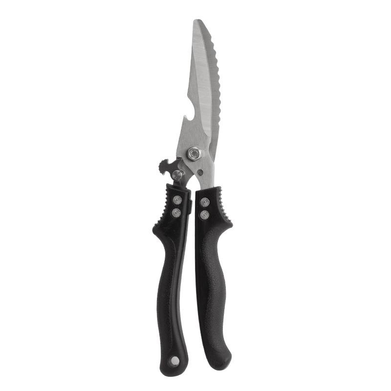 Kitchen Scissors, Multi-functional Chicken Bone Scraping Fish Scale Artifact, Bottle Opening Multi-purpose Self-locking Pliers,