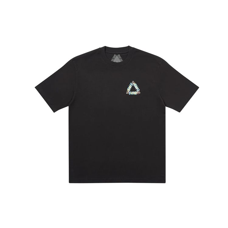 Palace Tri-Ferg Pump Graphic Print Short Sleeve T-Shirt Unisex Tops Black PAL-SS20-98